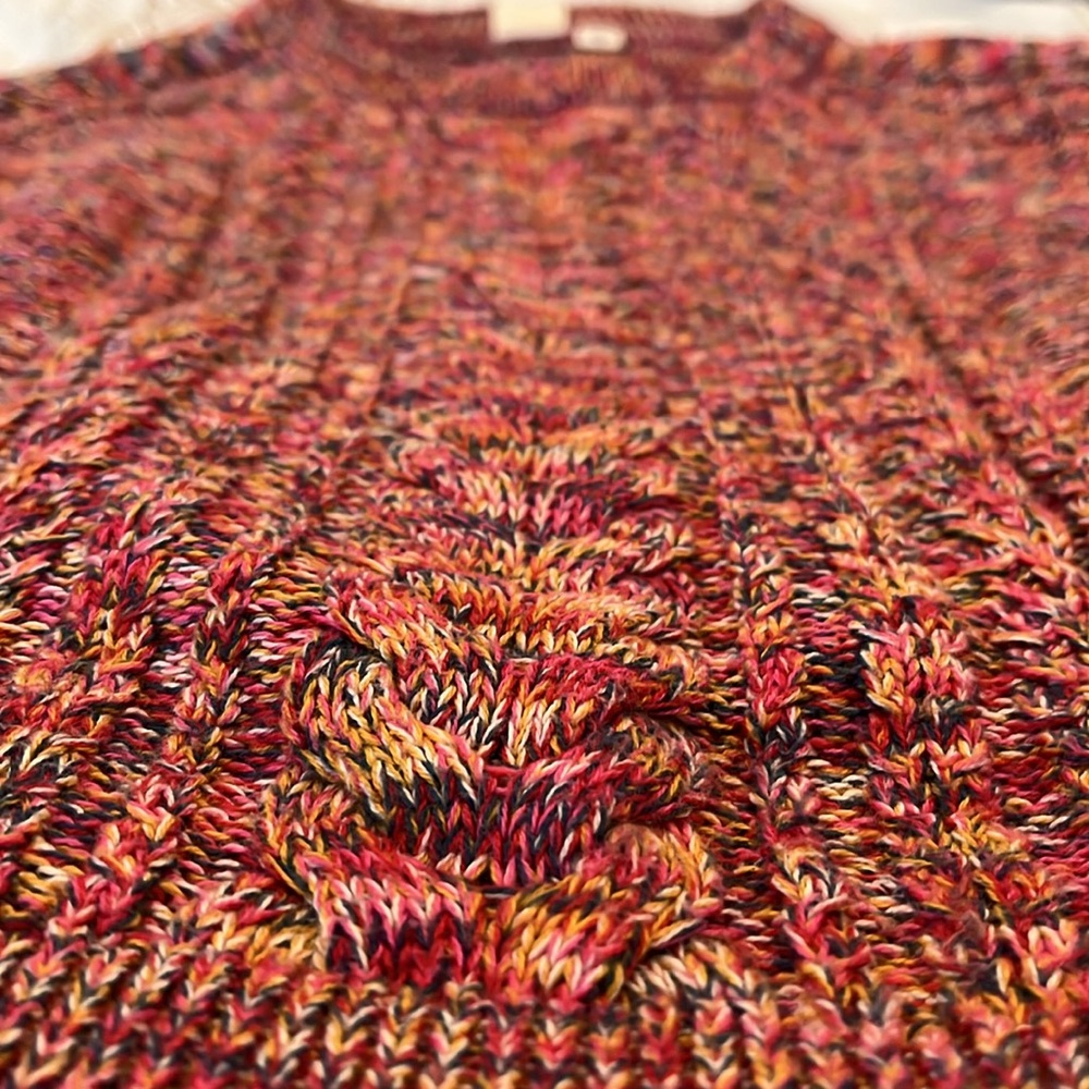 Beautiful Gap Multicolored Cable Knit Pullover Sw… - image 2